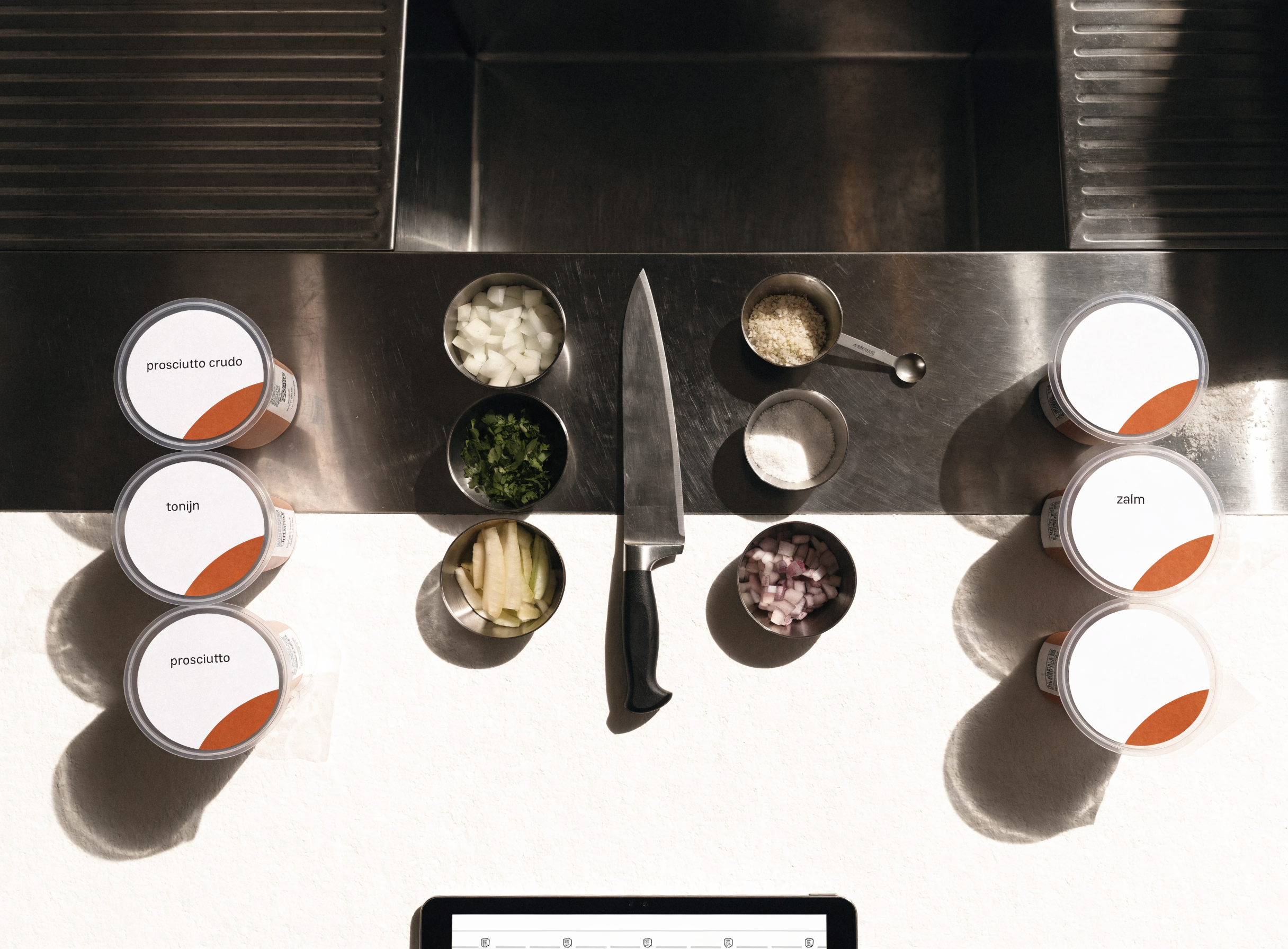 Mise en place die elke dienst klopt.
